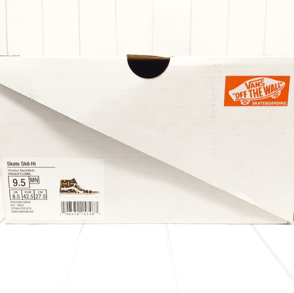 Vans Skate SK8-Hi Sneakers Thrasher Logo Shoes - Picture 12 of 12